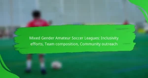 Mixed Gender Amateur Soccer Leagues: Inclusivity efforts, Team composition, Community outreach